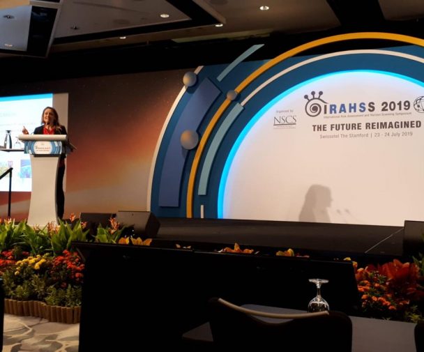 Kristel van der Elst presenting at IRAHSS 2019